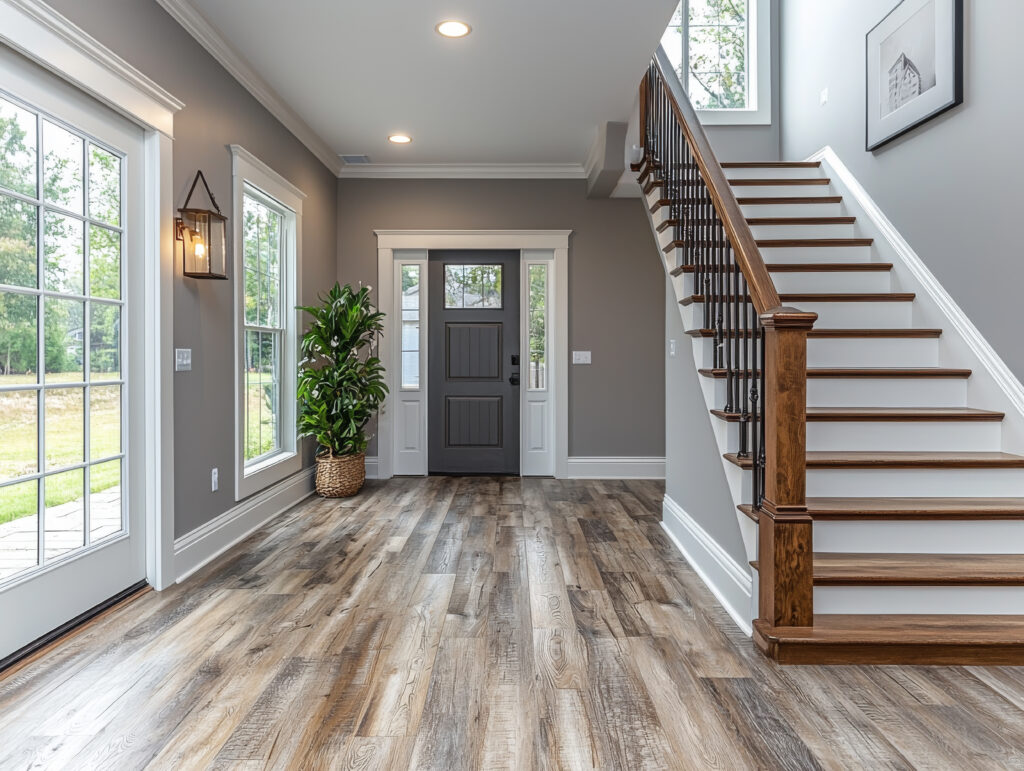 Luxury Vinyl Flooring in an entryway of a house by Carpets of Dalton in Dalton, Georgia