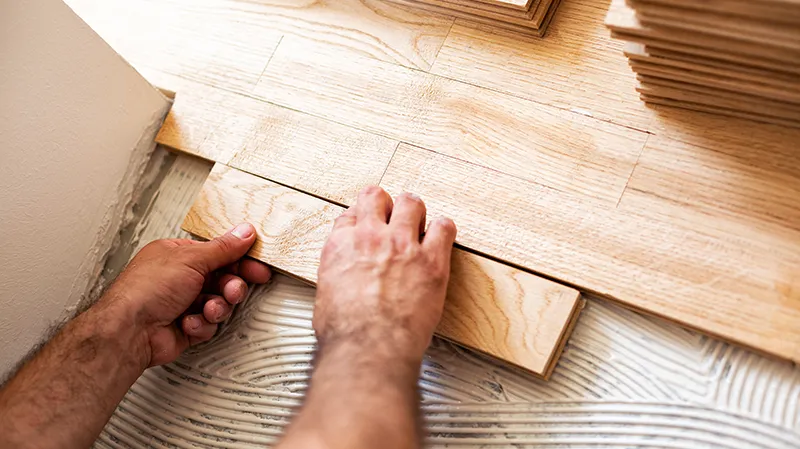 Glue Down Hardwood Installation | Carpets of Dalton