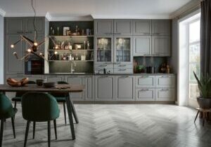 Herringbone wood flooring in Atlanta from Carpets of Dalton